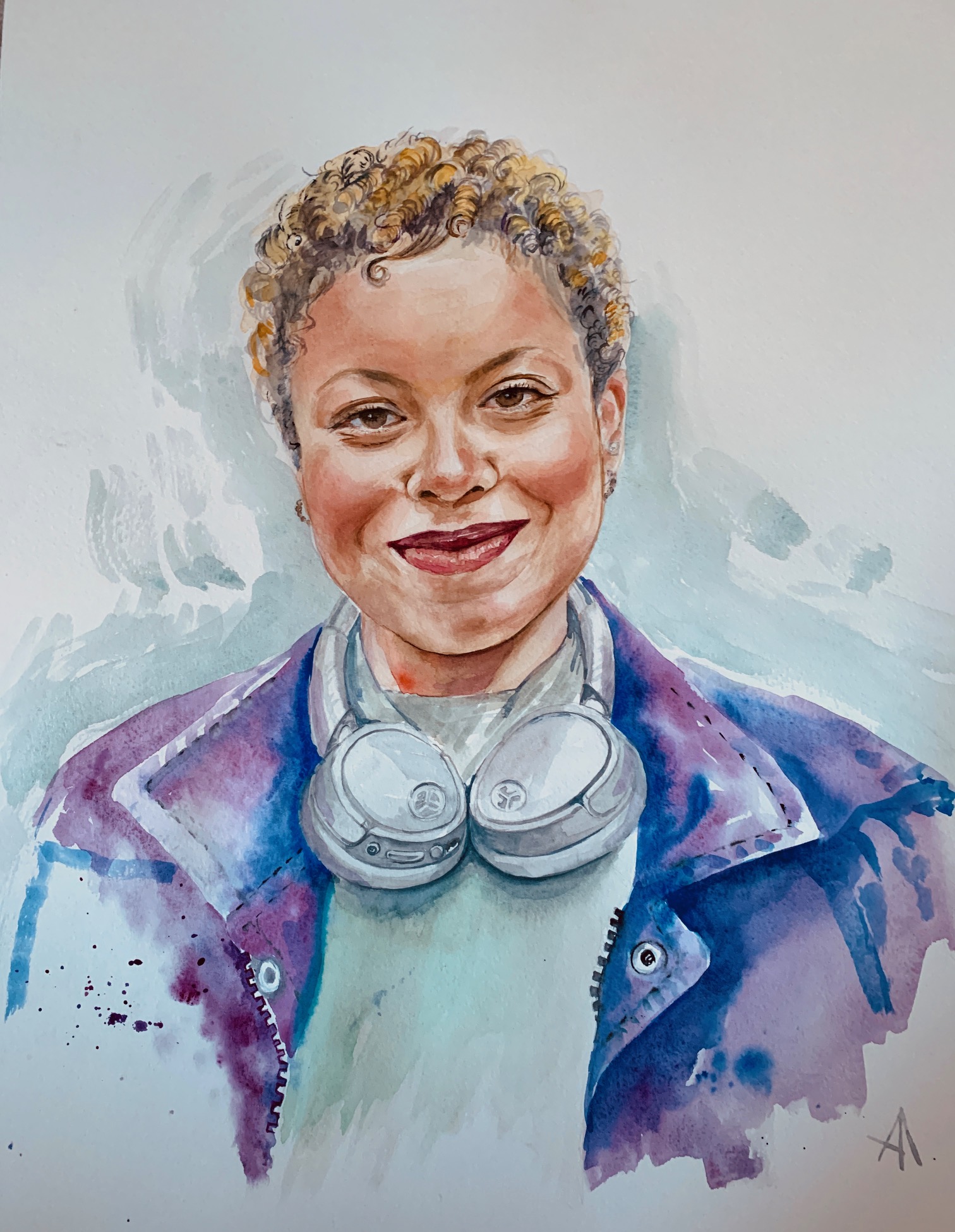 Portrait of young woman. 2025