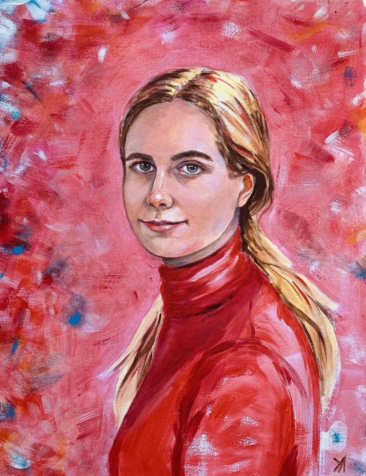 My daughter, acrylic