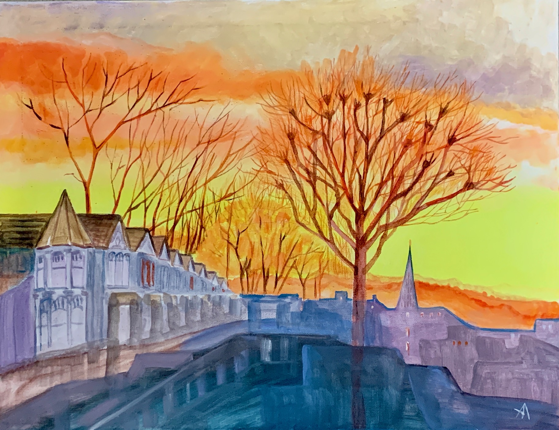 Sunset.2026. acrylic